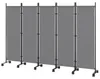 Outsunny Raumteiler 5-teilig 252 x 40 cm Freistehend Produktbild-Vorschau 1