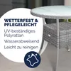 CASARIA® Tavolo Rotondo da Giardino Polyrattan Ø 80 Piano Anteprima dell’immagine prodotto 2