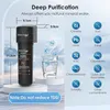 A water filter system with informational graphics about its purification capabilities. Anteprima dell’immagine prodotto
