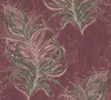 Rote Tapete mit Federn, Gold Design & Struktureffekt Produktbild-Vorschau 12