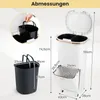 COSTWAY Cestino della spazzatura da cucina, sistema di Anteprima dell’immagine prodotto 3