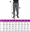 vidaXL Hip waders con stivali verde scuro taglia 44 Anteprima dell’immagine prodotto 6