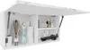 An open wall-mounted bathroom cabinet with various items inside. Produktbild-Vorschau