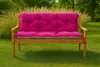 Gartenbankkissen 120×50×40 cm Rosa – bequemes Sitz- und Produktbild-Vorschau 3