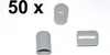 50 x Kappe für Rundrohr D=8 mm L=12 mm grau PVC Produktbild-Vorschau 2