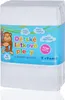 A stack of white cloth diapers with a colorful label on the front. Produktbild-Vorschau
