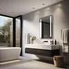 Specchio da bagno LED HOKO, 50x70 cm – specchio a parete Anteprima dell’immagine prodotto 9