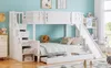 Sweiko Lit superposé, Lit d'enfant Avec fenêtre, Avec Voir les images du produit 10