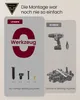 A comparison of 'Our' toolless assembly method versus 'Others' requiring tools and many fasteners. Produktbild-Vorschau