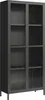Vitrinenschrank ’Säkylä’ mit 2 Türen Stahl 180 x 80 x 35 cm Produktbild-Vorschau 4