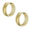 Damen Creolen Harlow von Fossil aus Edelstahl, IP Gold Produktbild-Vorschau 3