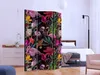 3-teiliger Doppelseitiger Vlies Paravent - Colorful Exotic Produktbild-Vorschau 5