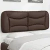 vidaXL Kopfteil-Kissen "Hvar" Braun 140 cm Kunstleder Produktbild-Vorschau 2