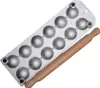 Ravioli-Form rund mit Rollstab - 12 Stück - Eppicotispai Produktbild-Vorschau 3