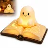 Halloween Deko Geist Figur mit LED Licht, lesender Geist Produktbild-Vorschau 1