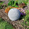 CLGarden Granit Springbrunnen Kugel 30cm geriffelt mit Produktbild-Vorschau 6