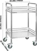 Carrello in acciaio inossidabile VEVOR Carrello a 2 ripiani Anteprima dell’immagine prodotto 8