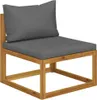 A single outdoor chair with grey cushions on a white background. Náhled obrázku produktu