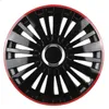 Radkappen FALCON 16" schwarz mit rotem Rand für Stahlfelgen Produktbild-Vorschau 2
