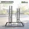 Fahrradständer für 4 Fahrräder höhenversetzt 140 x 75,5 cm Produktbild-Vorschau 4