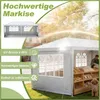 QEENTOE, gazebo da giardino 3x6 metri, grigio, tenda in Anteprima dell’immagine prodotto 4