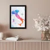 MuchoWow® MuchoWow® Gerahmtes Poster Weltkarte - Ölfarbe - Produktbild-Vorschau 6