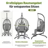 Sekey Hängesessel mit Gestell Hängekorb Sessel Rattan Produktbild-Vorschau 6
