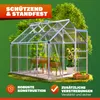 GARDEBRUK® Gewächshaus Aluminium 4,8m² 250x190cm inkl. 2 Produktbild-Vorschau 6