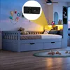 Letto a castello 90x200 cm con cassetti, divano letto in Anteprima dell’immagine prodotto 5