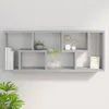 vidaXL Étagère murale gris béton 36x16x90 cm Bois composite Voir les images du produit 10