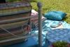 H.O.C.K. Giulio Outdoor Kissen 50x50cm petrol Produktbild-Vorschau 3