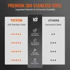 A comparison chart highlighting the benefits of VEVOR 304 Stainless Steel over other materials like Galvanized Steel. Anteprima dell’immagine prodotto