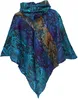Poncho mit Kapuze, Goa Hippie, Boho Poncho - Produktbild-Vorschau 3