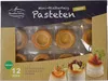 A box of mini puff pastry shells for appetizers and desserts. Produktbild-Vorschau