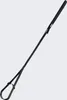 A black footplate for a climbing blocker, shown diagonally against a light gray background. Produktbild-Vorschau