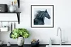 MuchoWow® Gerahmtes Poster Pferd - Friese - Wind 40x40 cm - Produktbild-Vorschau 4