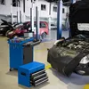 COSTWAY Dílenský vozík 2v1 s kufrem, 8 přihrádek, háčky a Náhled obrázku produktu 2