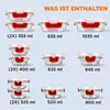 NutriChef set van glazen voorraadpotten – rood: 12 glazen Productafbeelding-voorbeeld 8