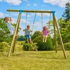 Schaukelgestell mit 2 Schaukeln BALANDIER Braun H224cm Produktbild-Vorschau 2