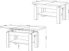 Couchtisch höhenverstellbar & ausziehbar – 110–150 cm – Produktbild-Vorschau 7