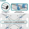 Close-up details and structural elements of a shower stool. Podgląd zdjęcia produktu