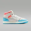 Nike Jordan 1 Mid "Sail Hot Lava Blue Chill" Blue, veľkosť: Náhľad obrázku produktu 3