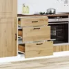 vidaXL Base per cucina Kalmar Artisan in legno di rovere Anteprima dell’immagine prodotto 3