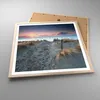 Gerahmtes Poster - Rahmen in heller Eiche - Strand Sand Produktbild-Vorschau 3