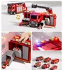 Großes Feuerwehr-Spielset 7-in-1 mit ausklappbarer Garage, Produktbild-Vorschau 3