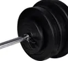 vidaXL Set di bilancieri + 2 manubri 60,5 kg Anteprima dell’immagine prodotto 2