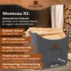 BLACK OAK Montana XL 60L Holzkorb aus Filz grau – Kaminholz Produktbild-Vorschau 2