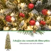 COSTWAY albero di Natale a matita 180cm, albero di Natale Anteprima dell’immagine prodotto 4