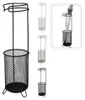 H&S Decoration Metalowy stojak na parasole 50 cm czarny Podgląd zdjęcia produktu 4