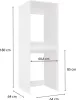 BDW, szafka pod pralkę meble łazienkowe, 180×64×64, Pola Podgląd zdjęcia produktu 3